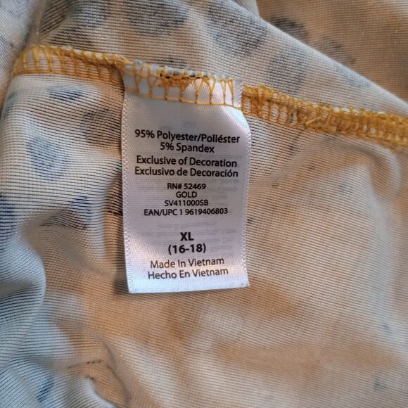 2 Pc Sofia Intimates PJ Set XL (16-18) Black Gold Leopard Print. Soft Cozy - Picture 8 of 12